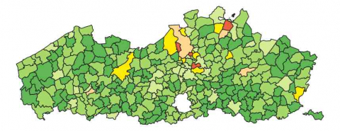 Warmtekaart Vlaanderen 2019