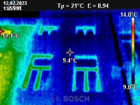 Warmtescan van de voorgevel