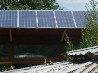 Achtergevel Zonnepanelen 100% groene stroom.